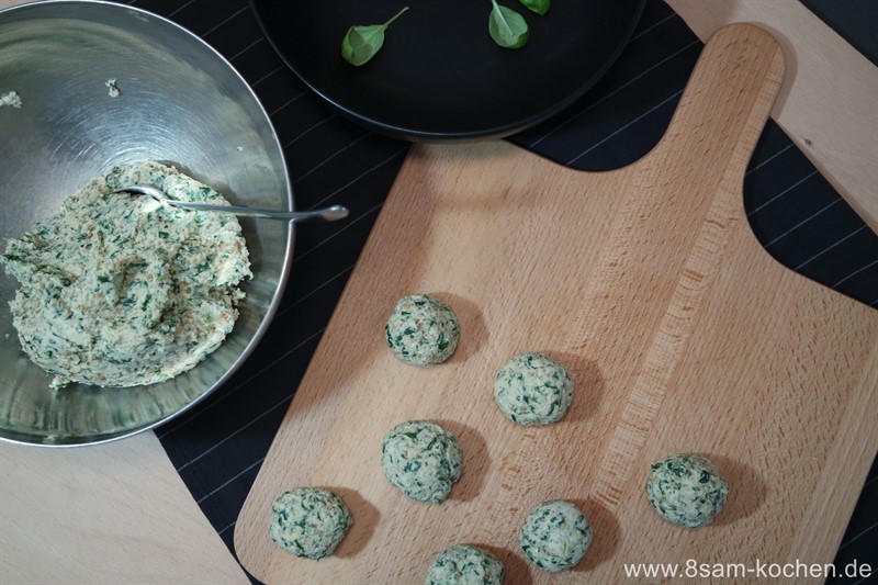 Spinat-Schichtkäse-Bällchen 
